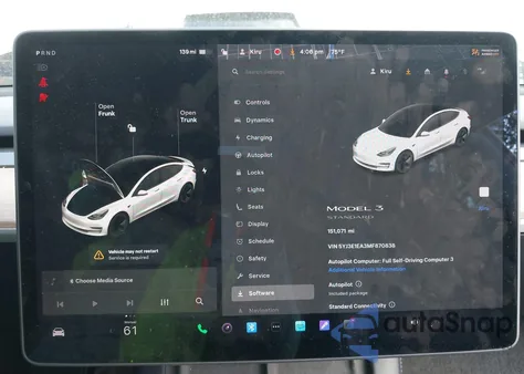 2021 Tesla Model 3 Standard Range Plus Rear-Wheel Drive из США, поврежденный, VIN 5YJ3E1EA3MF870838